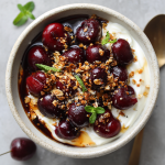 Roasted Cherry Yogurt Bowl