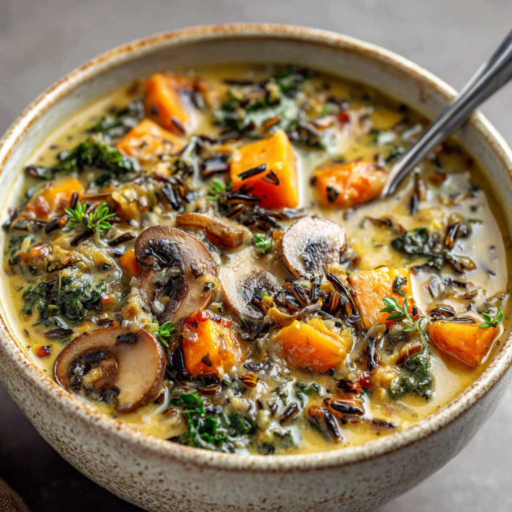 Cozy Autumn Wild Rice Soup