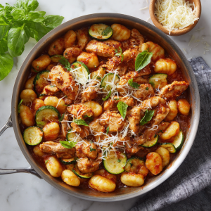 One-Pan Chicken & Gnocchi in Tomato-Basil Sauce