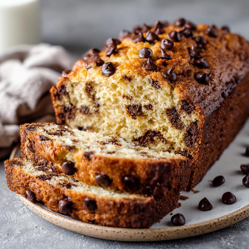 Chocolate Chip Sourdough Quick Bread