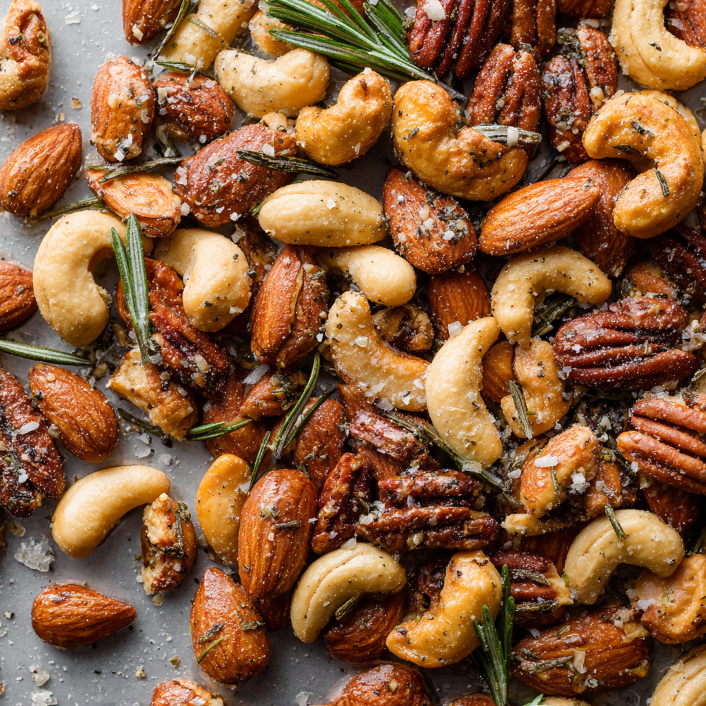 Rosemary Sea Salt Roasted Nuts