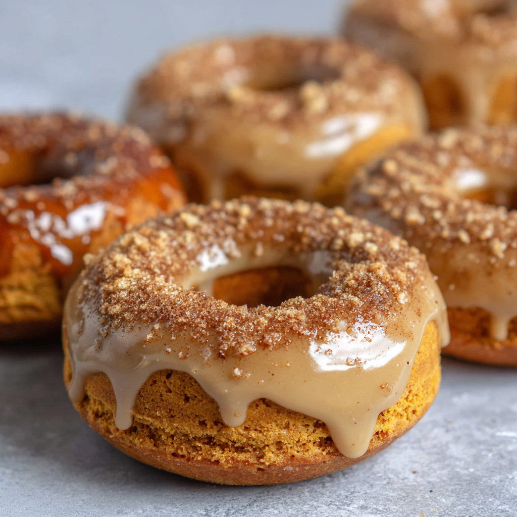 Maple Glazed Sweet Potato Donuts
