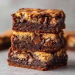 Sourdough Brookies (Cookie + Brownie Bars)