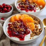 Cranberry Orange Yogurt Bowl