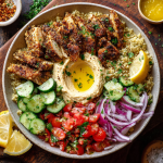 Mediterranean Chicken Hummus Bowls