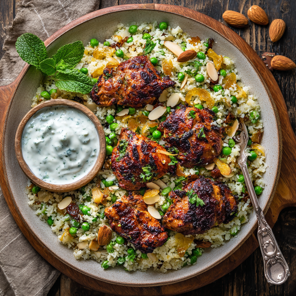 Tandoori Chicken & Cauliflower Rice Pilaf