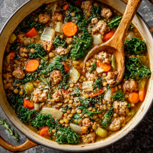 Sausage & Lentil Soup
