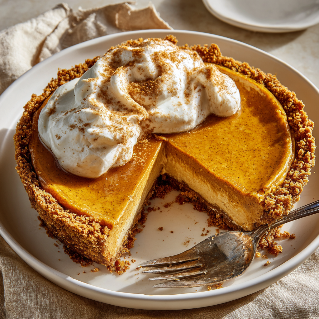 Maple Pumpkin Cheesecake Pie