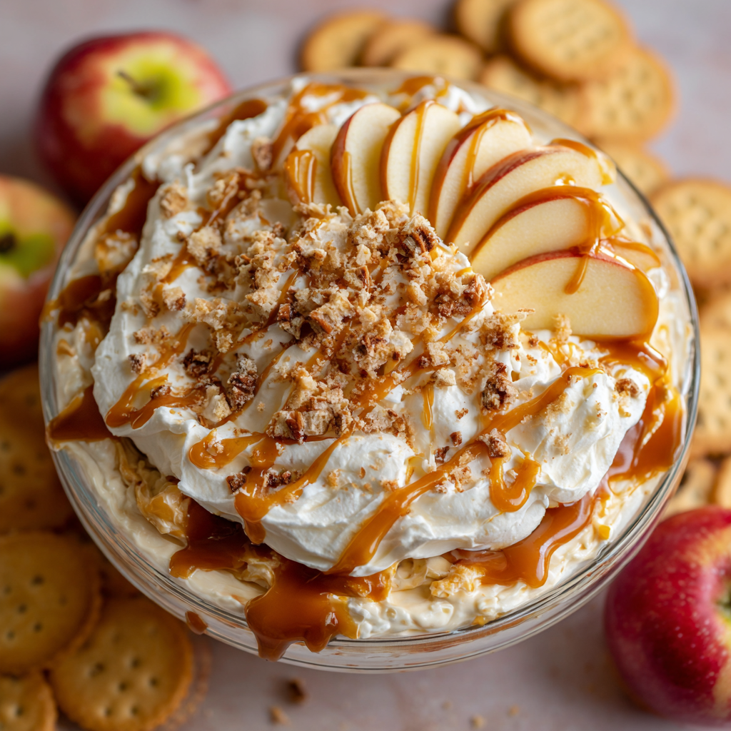 Easy Caramel Apple Cheesecake Dip