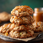 Salted Caramel Apple Oatmeal Cookies