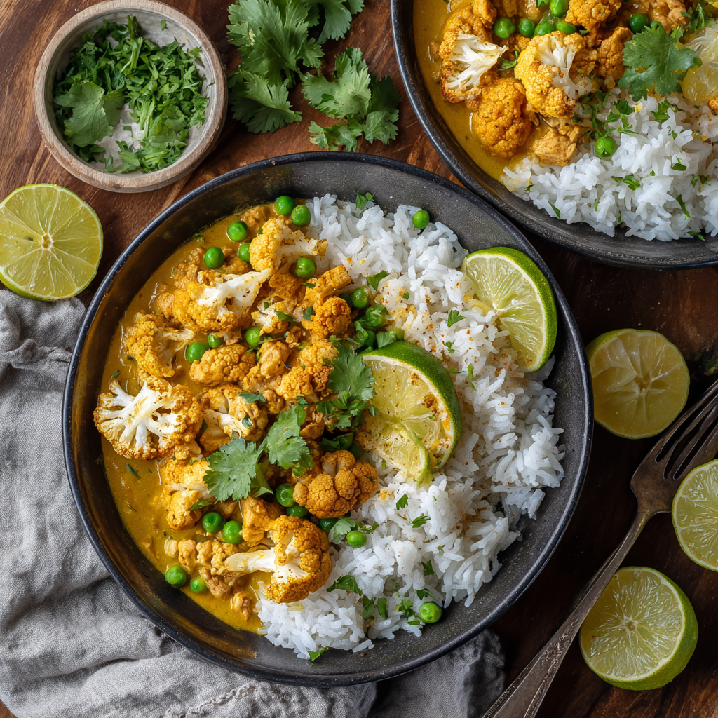 Turkey Pumpkin Curry Rice Bowls