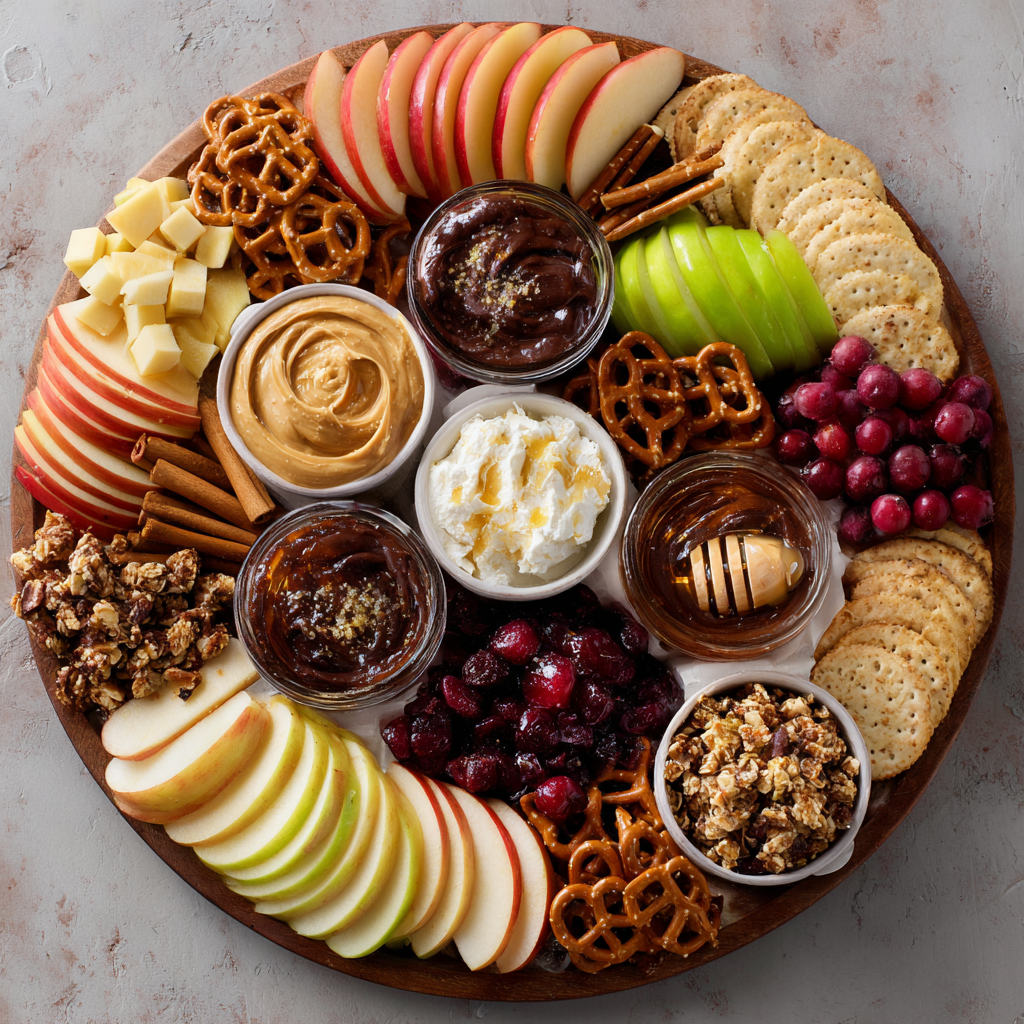 Sweet & Savory Apple Snack Platter