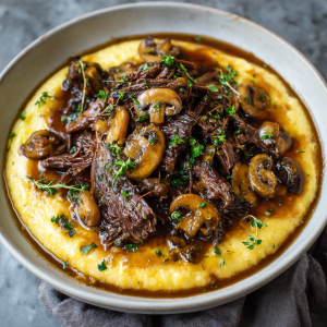 Crockpot Pot Roast with Mushrooms