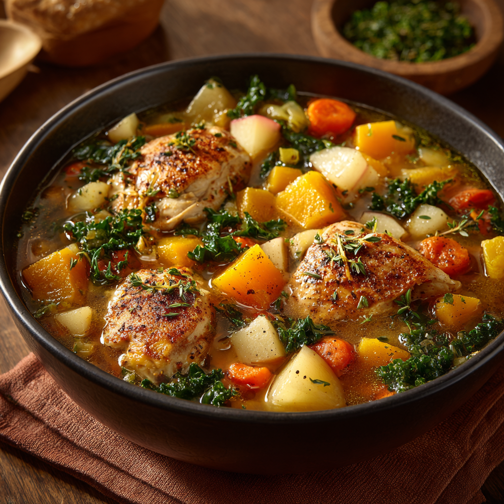 Harvest Chicken & Butternut Squash Stew