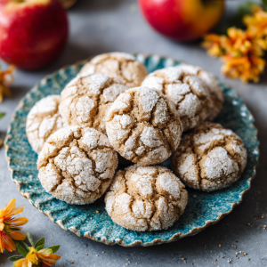Apple Cider Crinkle Cookies