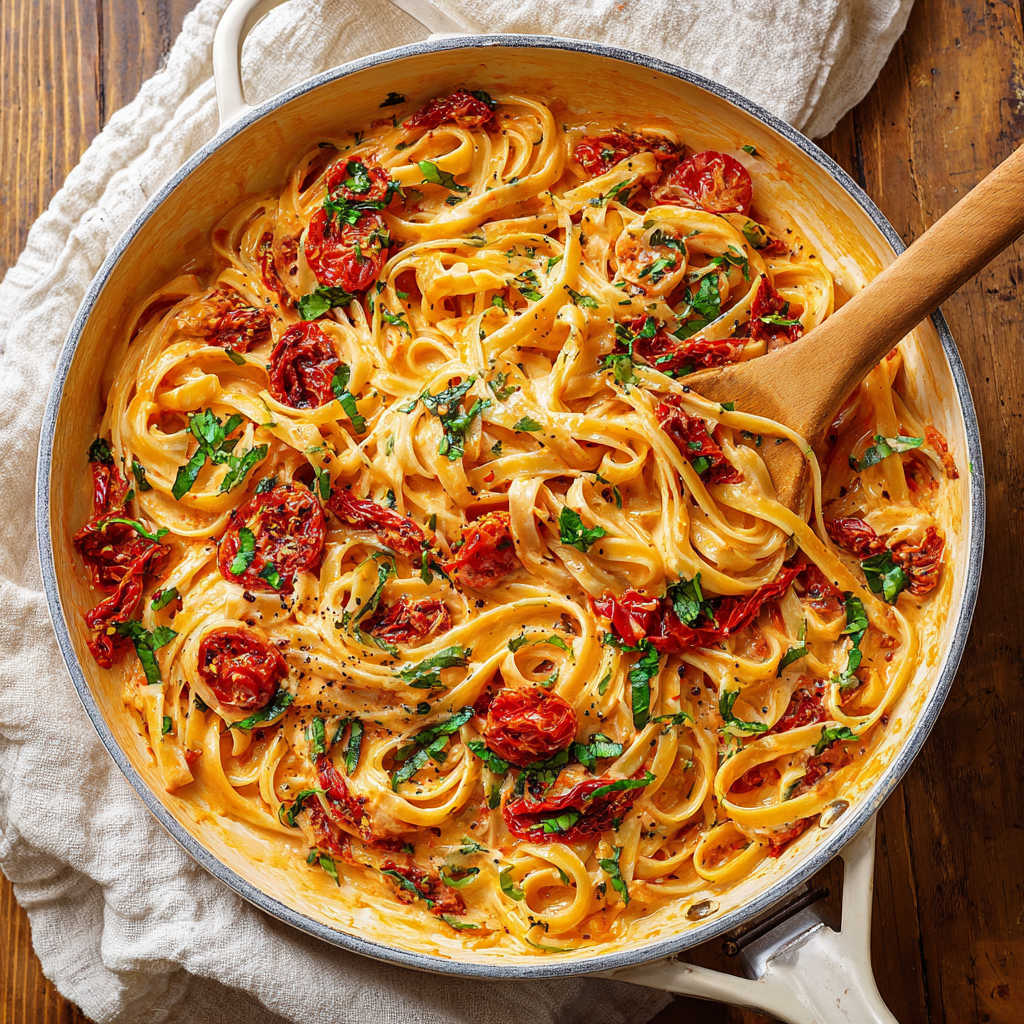 Creamy Tomato Garlic Pasta