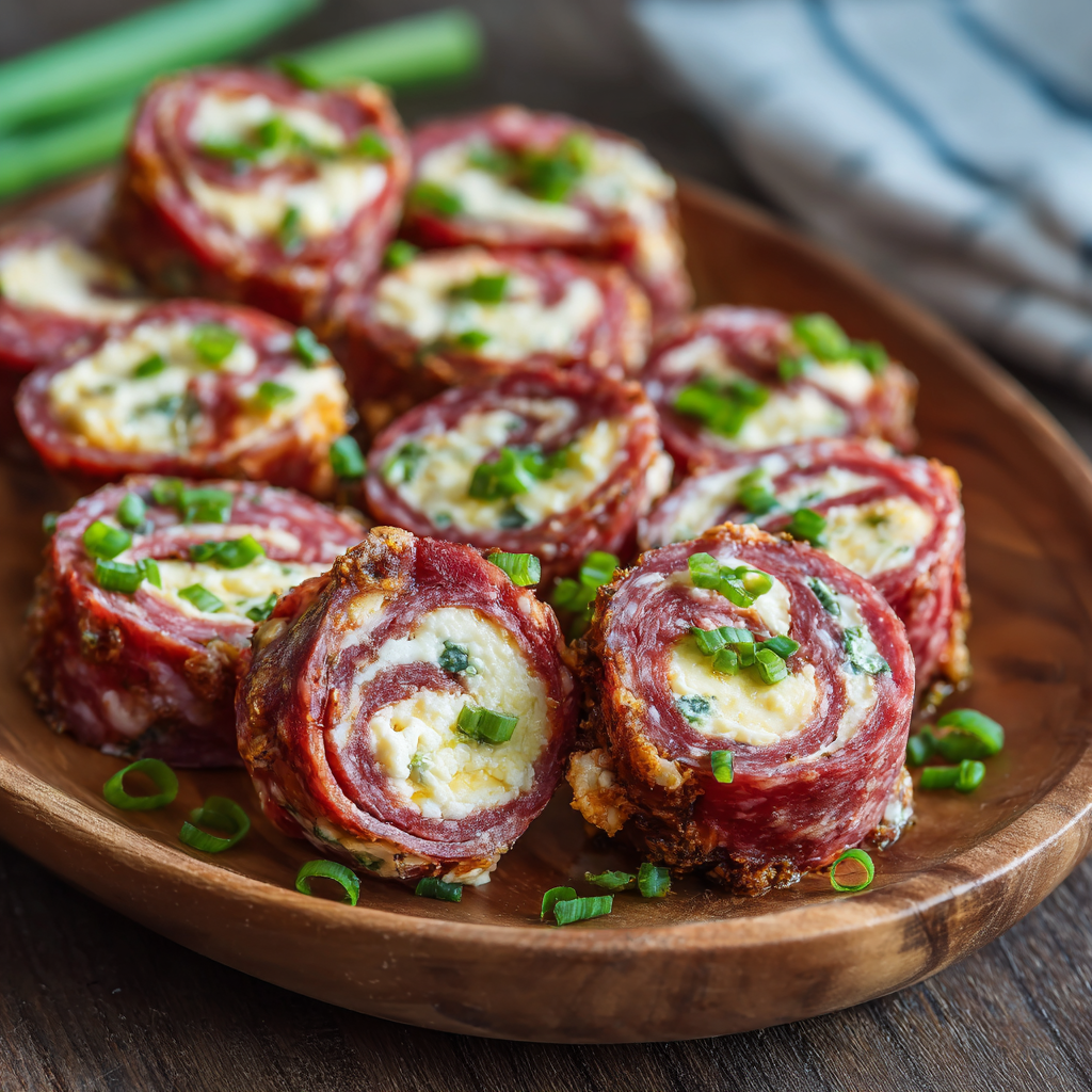 Keto Salami Roll-Ups