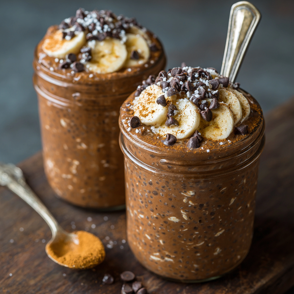 Chocolate Protein Overnight Oats