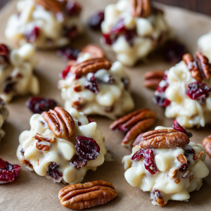 White Chocolate Cranberry Pecan Clusters