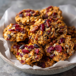 No-Bake Cranberry Pecan Praline Cookies (with a Twist!)