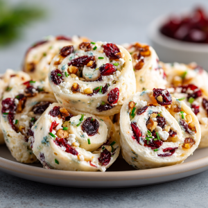 Cranberry Feta Pinwheels (Holiday Party Edition)