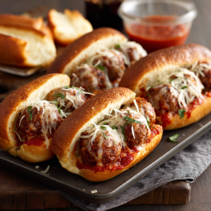 Mini Italian Meatball Subs (All-Beef Version)