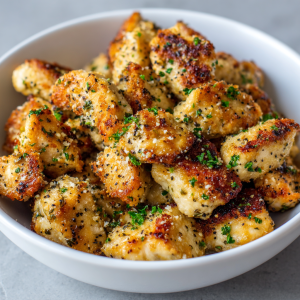 Garlic Parmesan Chicken Bites