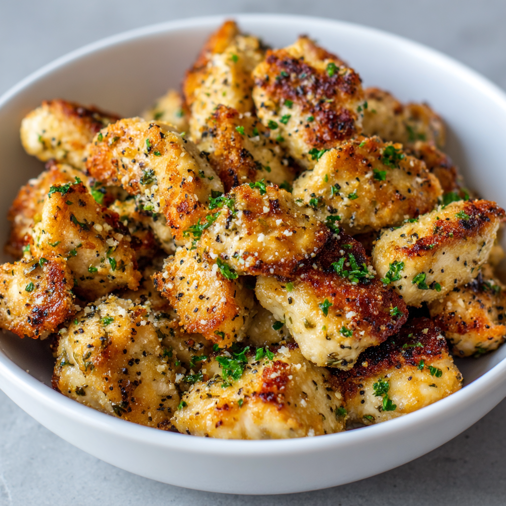 Garlic Parmesan Chicken Bites