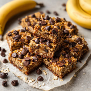 Banana Oat Chocolate Chip Breakfast Bars