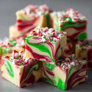 Christmas Swirl Fudge