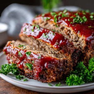 Easy Meatloaf with the BEST Glaze