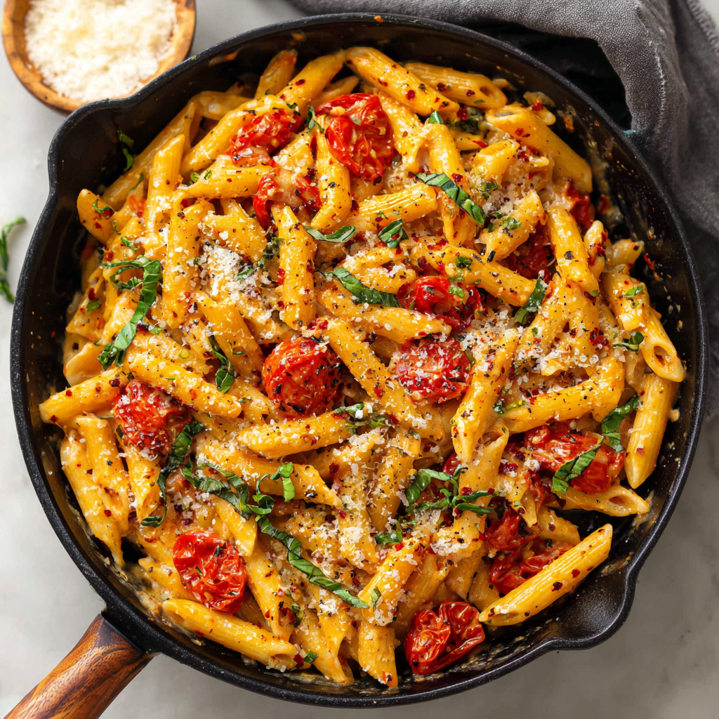 The Best Creamy Garlic Tomato Pasta – Done in Under 30 Minutes