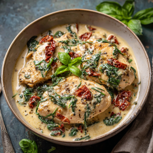 Crockpot Creamy Tuscan Chicken