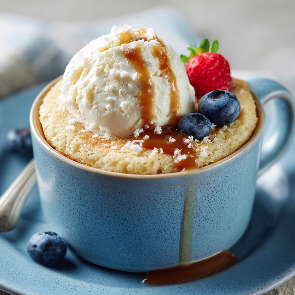 Microwave Vanilla Mug Cake