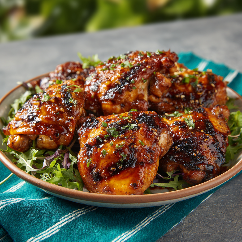 Sweet & Savory Grilled Chicken Thighs