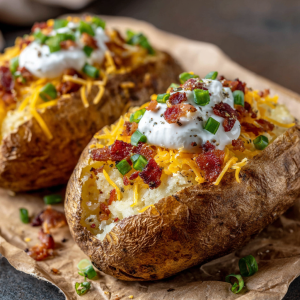 Air Fryer Baked Potato Halves