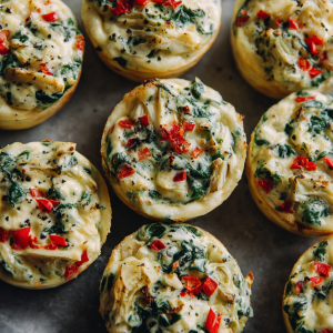 Spinach & Artichoke Egg Cups : Creamy, Cheesy, and Perfect for Brunch