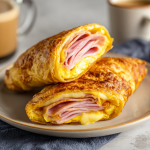 Air Fryer Ham & Swiss Melts (Low-Carb Croissant Hack)