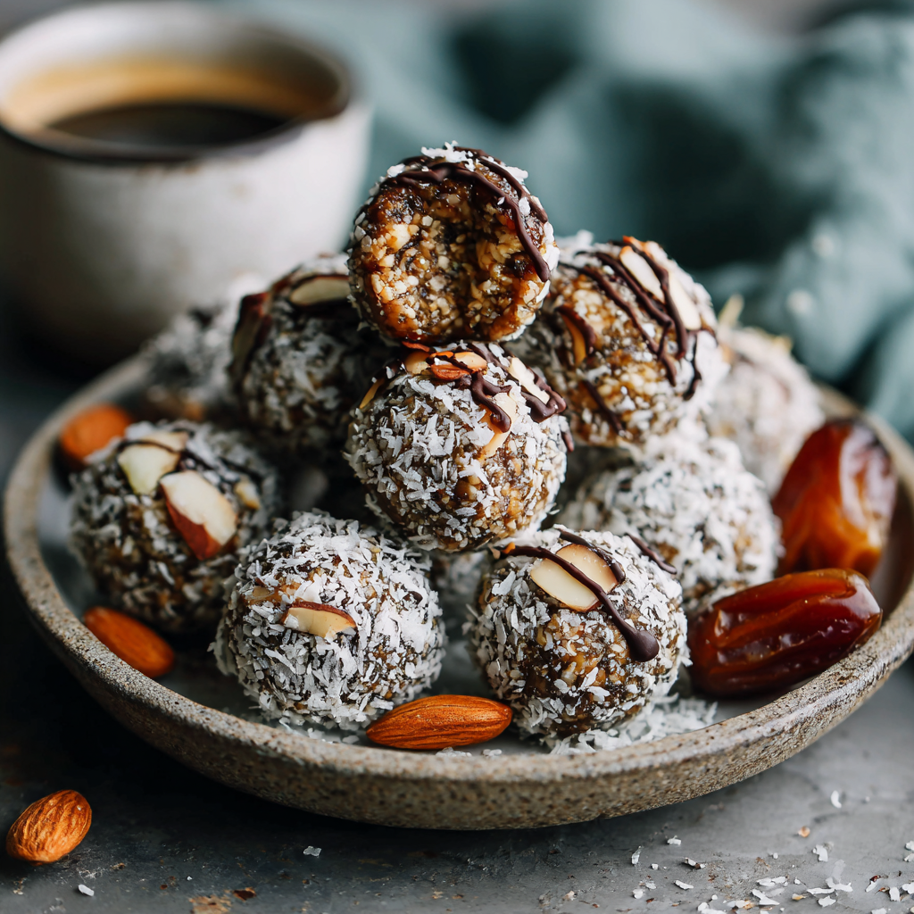 Easy Date Protein Balls : No-Bake, Double Batch with Superfood Twists