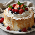 Light and Fluffy Angel Food Cake : Classic, Airy & Perfectly Sweet