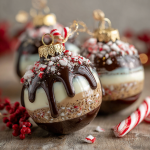 Peppermint Mocha Mousse Ornaments