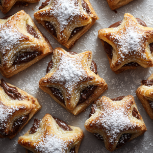 Nutella Puff Pastry Stars