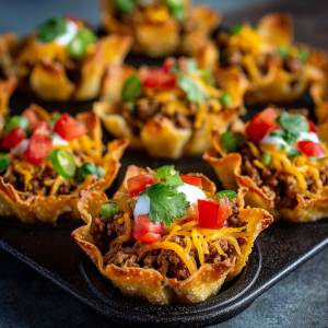 Easy Taco Cups