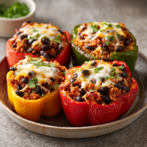 Turkey & Veggie Stuffed Peppers
