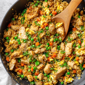 Cauliflower Fried Rice with Chicken