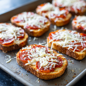 Garlic Toast Pizzas