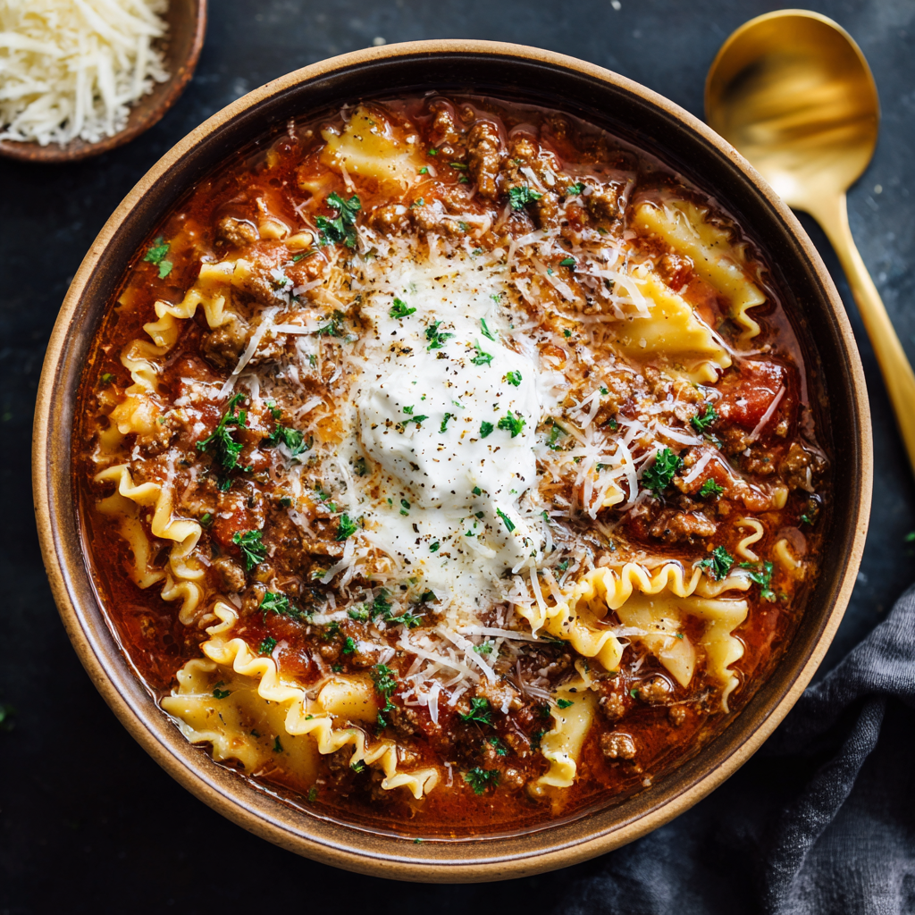 Slow Cooker Lasagna Soup