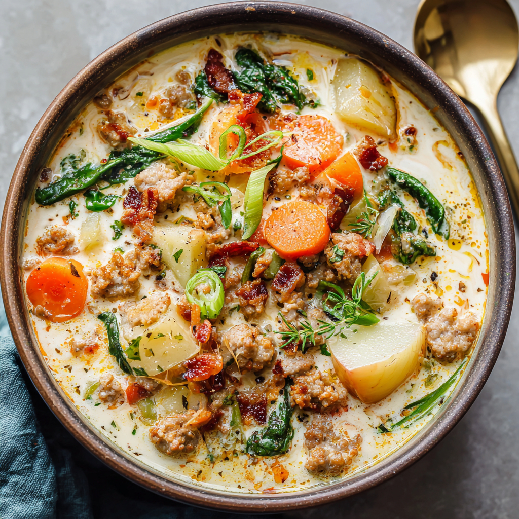 Creamy Sausage Potato Soup : Cozy Fall Comfort in a Bowl