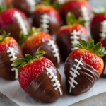 Game Day Chocolate-Covered Strawberry Footballs : The Ultimate Sweet Touch