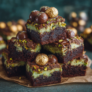 Ferrero Rocher Pistachio Brownies